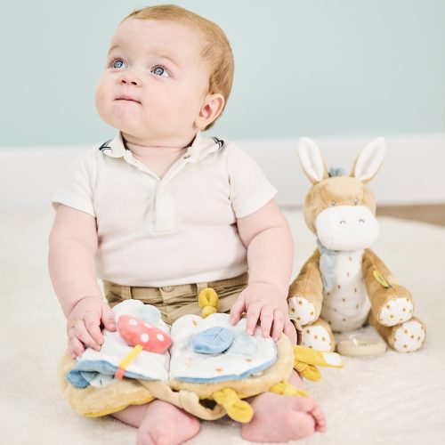 Nattou játékkönyv plüss készségfejlesztő - Felix and Leo