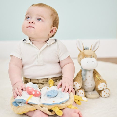 Nattou játékkönyv plüss készségfejlesztő - Felix and Leo