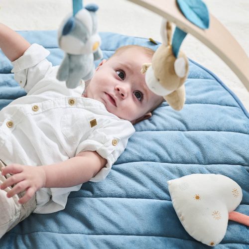 Nattou plüss játszószőnyeg fa játékhíddal - Felix and Leo