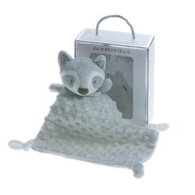   Gamberritos szundikendő plüss buborékos anyagú mosómedve - szürke 10770