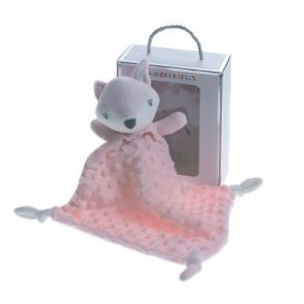   Gamberritos szundikendő plüss buborékos anyagú róka - rózsaszín 10770