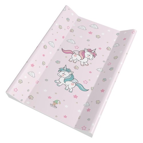 Color pelenkázólap merev 2 oldalú 80x50cm - Unikornis rózsa