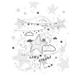 Color pelenkázólap sík 70x50cm - Happy dreams