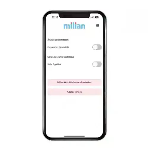 Milian légzésfigyelő PRO Bluetooth Plus 3db érzékelőlappal
