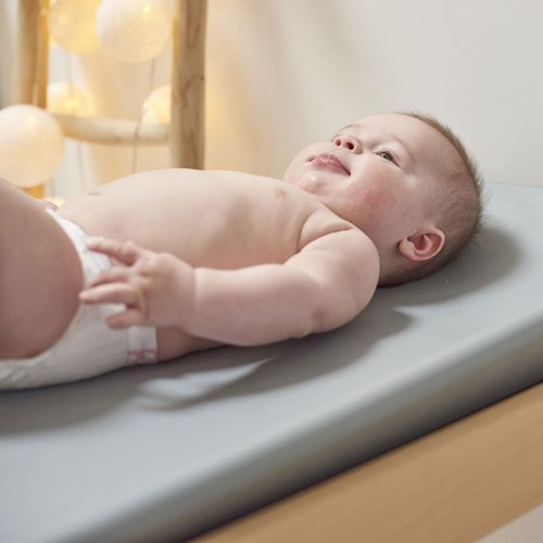 Nattou pelenkázólap Softy 70x50cm - szürke