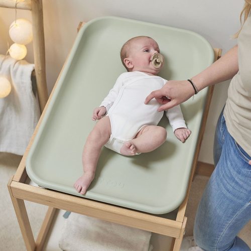 Nattou pelenkázó lap Softy 70x50cm - zöld