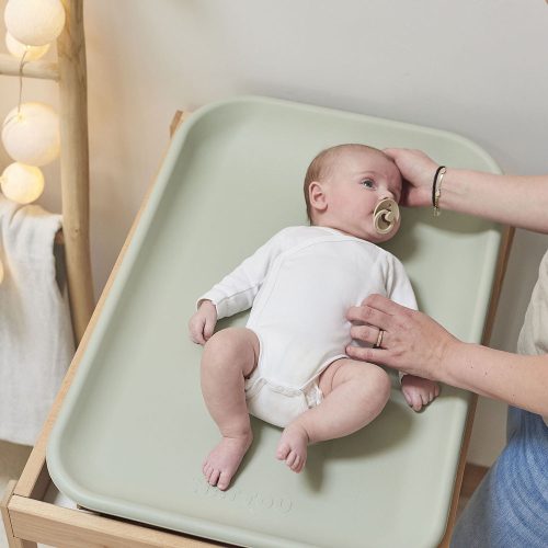 Nattou pelenkázó lap Softy 70x50cm - zöld