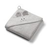 BabyOno fürdőlepedő kapucnis bambusz 100x100cm - egérfülekkel szürke 1553/03