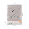 BabyOno fürdőlepedő kapucnis bambusz 100x100cm - egérfülekkel szürke 1553/03