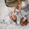 BabyOno fürdőlepedő kapucnis bambusz 100x100cm - egérfülekkel szürke 1553/03