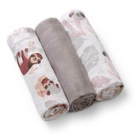 BabyOno textilpelenka színes 3db - szürke 348/10