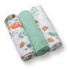 BabyOno textilpelenka színes 3db - zöld 348/12