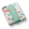 BabyOno textilpelenka színes 3db - zöld 348/12
