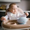 BabyOno tálka szilikon tapadó aljú - kék 1481/01