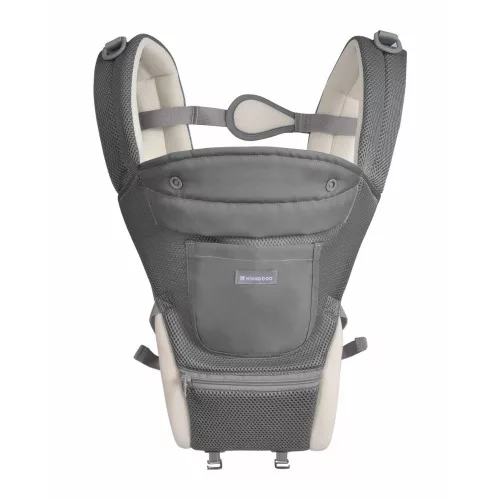 Kikkaboo Chloe, 3in1, csípőüléses kenguru, 5 hó+, 2024 - mesh szürke