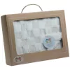 Gamberritos takaró plüss/sherpa kockás 80x110cm - bézs 10760