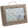 Gamberritos takaró plüss/sherpa kockás 80x110cm - bézs 10760