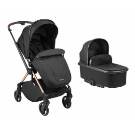   Kikkaboo Lanah, 2in1 babakocsi, átfordítható tolókarral - fekete