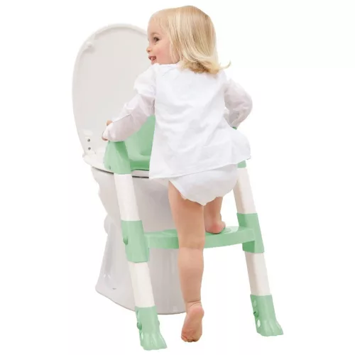 Thermobaby wc szűkítő lépcsős Kiddy Loo - Celadon zöld