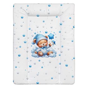 Color pelenkázólap puha kicsi 70x50cm - Maci fiú kék