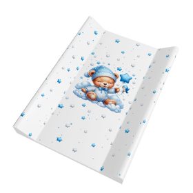 Color pelenkázólap puha 2 oldalú 70x50cm - Maci fiú kék