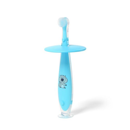 BabyOno szilikon fogkefe 6 hó - kék 551/03