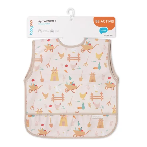 BabyOno Farmer vízálló előke 6hó-2év 1641/02