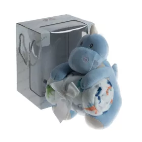   Gamberritos plüss takaró 80x110cm plüss játékkal dínó - kék 10885