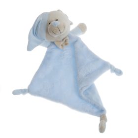   Gamberritos szundikendő plüss maci és csillagmintás hálósapkás maci - kék 10877