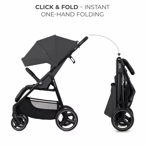 Kinderkraft Trig 3 sport babakocsi 22 kg-ig - Granite grey