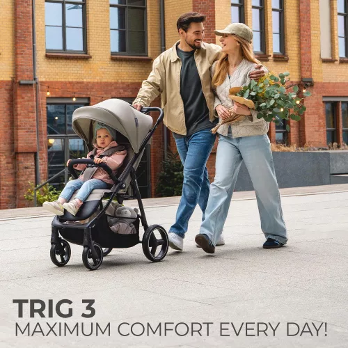 Kinderkraft Trig 3 sport babakocsi 22 kg-ig - Granite grey