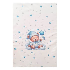 Color pelenkázólap sík 70x50cm - Maci fiú kék