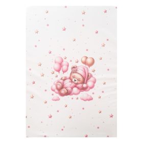 Color pelenkázólap sík 70x50cm - Maci lány rózsaszín