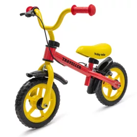 Baby Mix Traveller futóbicikli fékkel - piros