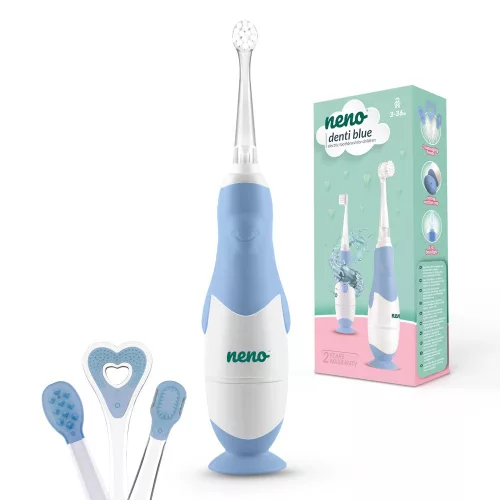 Neno fogkefe elektromos 3 hó-3 év Denti - kék 