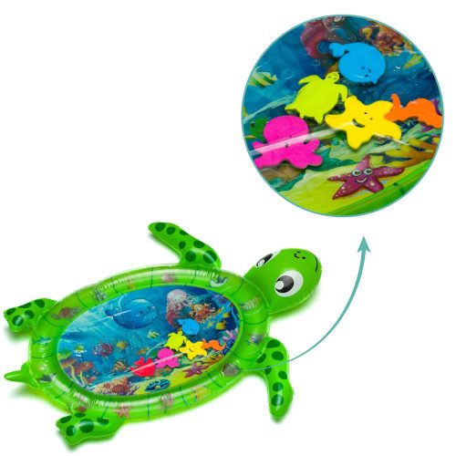 Fillikid játszószőnyeg felfújható és vízzel tölthető Teknős zöld XG-G02