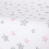 Ceba pelenkázólap huzat pamut (50x70-80) 2db/csomag - Candy pink pink csillagos