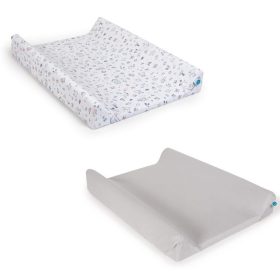   Ceba pelenkázólap huzat pamut (50x70-80) 2db/csomag - világosszürke madár