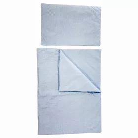   Soffi Baby ágynemű szett 2 részes 135x90 - 40x60cm apró csillag mintás kék