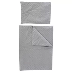   Soffi Baby ágynemű szett 2 részes 135x90 - 40x60cm apró csillag mintás szürke