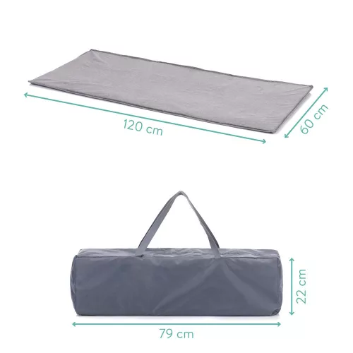 Fillikid Utazóágy Milano 120x60cm 4067-17 - szürke