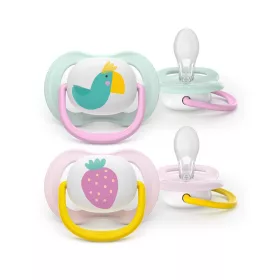   Philips AVENT Játszócumi Ultra Air 0-6hó lányos 2db - papagáj