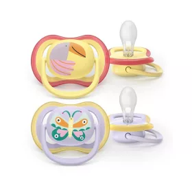   Philips AVENT Játszócumi Ultra Air 0-6hó lányos 2db - pillangó