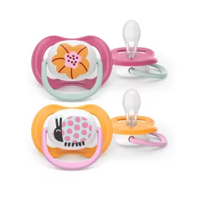   Philips AVENT Játszócumi Ultra Air 6-18hó lányos 2db - katica