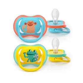 Philips AVENT Játszócumi Ultra Air 18hó fiús 2db - majom