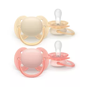   Philips AVENT Játszócumi Ultrasoft 0-6hó lányos 2db - neutral