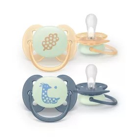   Philips AVENT Játszócumi Ultrasoft éjszakai 6-18hó fiús 2db - őzike