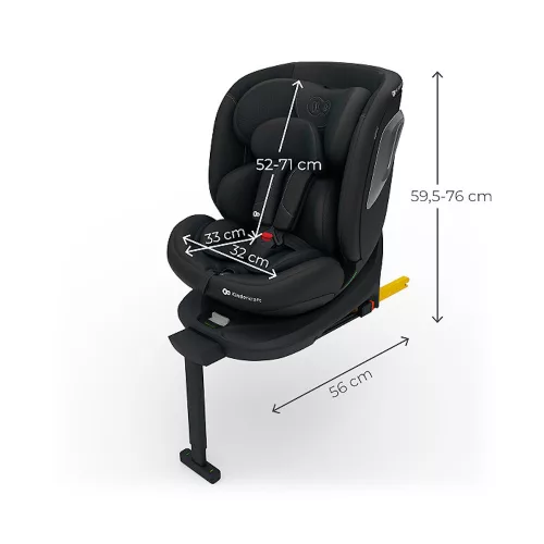 Kinderkraft gyerekülés I-360 Plus 2 i-Size Isofix 40-150cm fekete