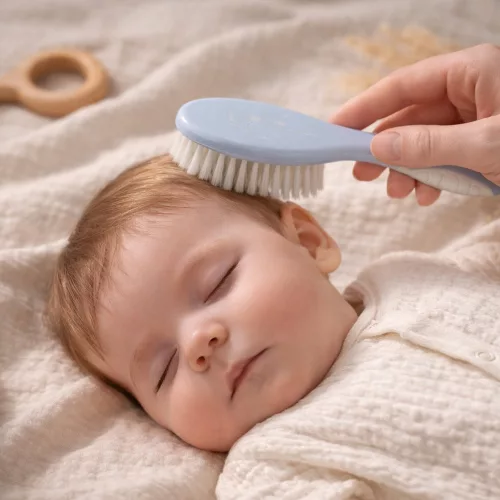 BabyOno Fésű-kefe puha sörtékkel - kék 570/05
