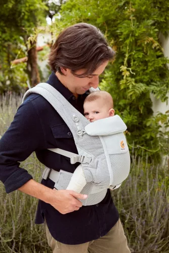 Ergobaby Adapt Soft Flex Mesh Hordozó: Pearl Grey / Gyöngy szürke